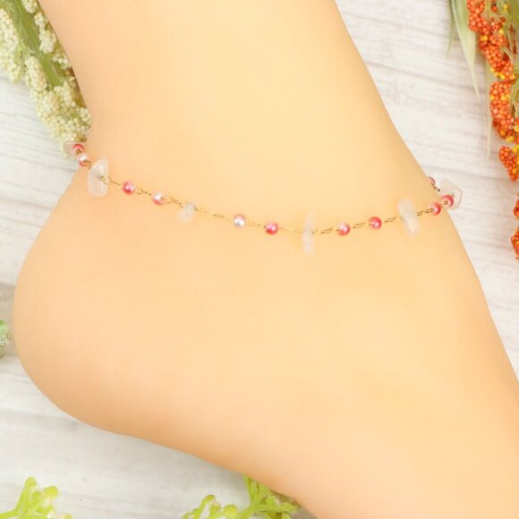 "Handmade Anklet – Elegant & Delicate Jewelry for Women | UNVRC1679 - Picture 1 of 10